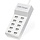 YC-A10 - Wyssay 50W 10-Port USB Charging Station for iPhone 15/15 Pro/15 Pro Max/15 Plus/14/13/12/11/Xs Max/XR/X/SE White