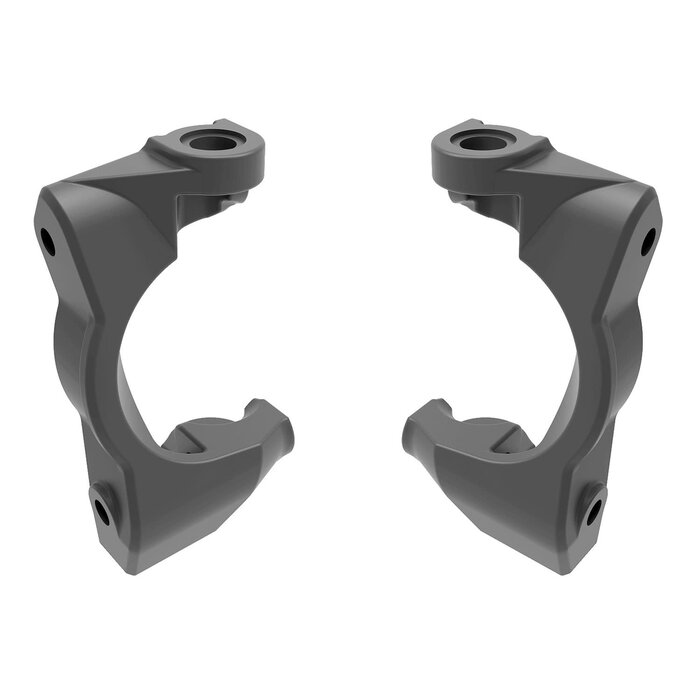 Traxxas 10732-GRAY - Gray Caster Blocks (L&R) Mini Maxx, Slash, XRT, & Rally