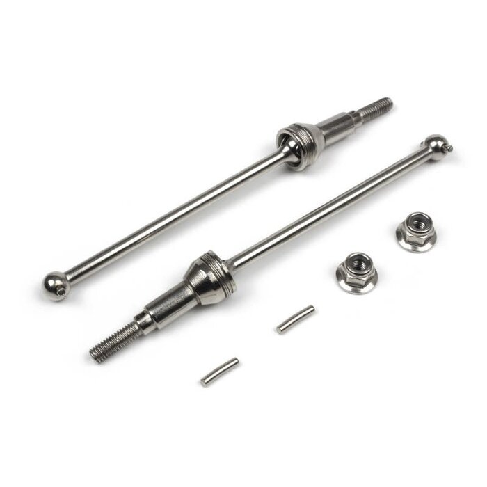 BlackZon BZN540239 - Smyter MT Turbo Front Universal Drive Shafts (Steel/2pcs)