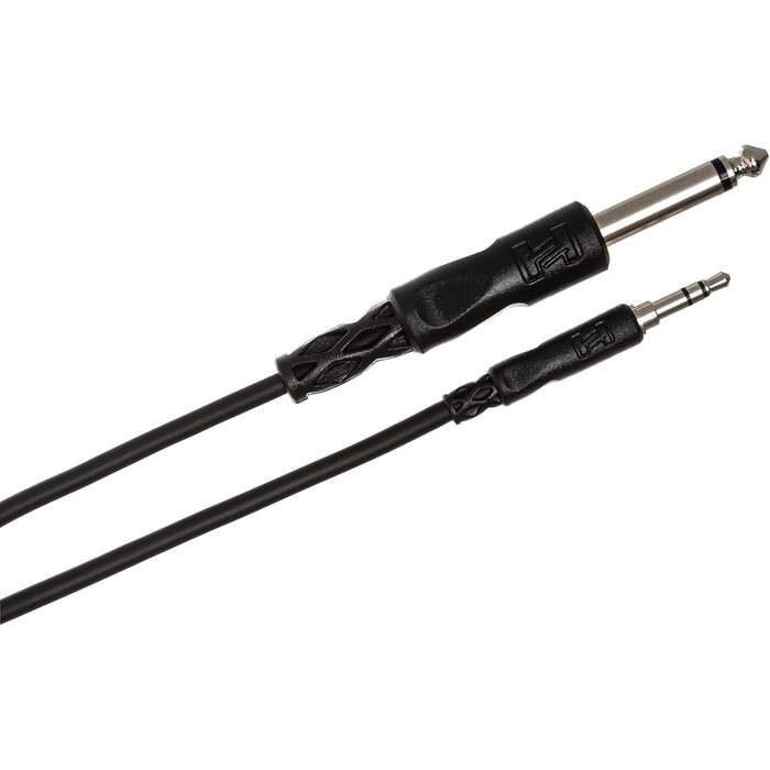 CMP-105 - Hosa Mono Interconnect, 1/4in TS to 3.5mm TRS, 5 Feet