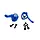 02131 - Aluminum Steering Knuckles L/R (Blue) (1pr)