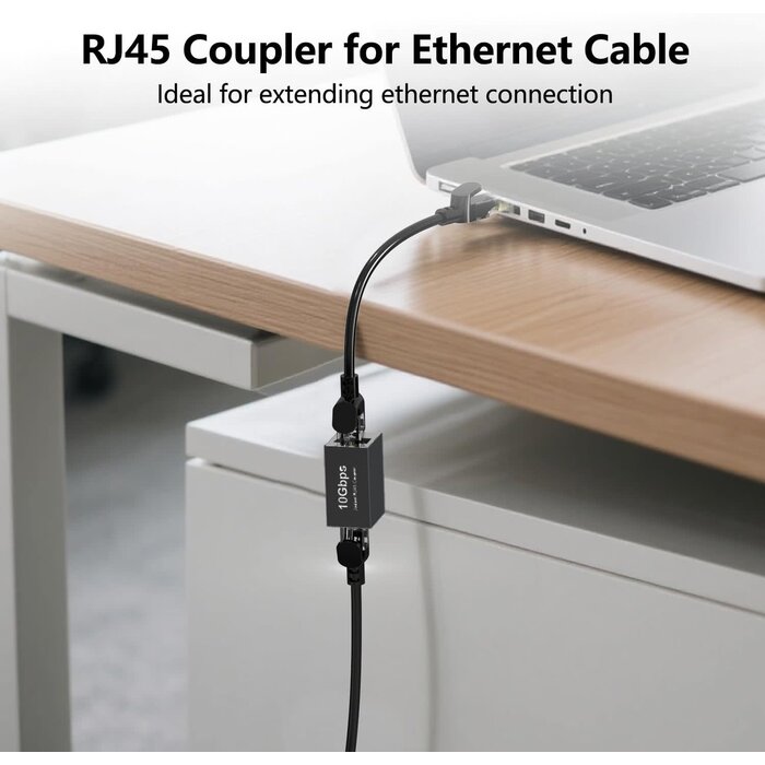 POE-ETH-COUPLER - Jadaol [UL Listed] RJ45 Coupler 10Gbps Shielded, Gold-Plated Contacts, Aluminum Alloy Inline Ethernet Extender, PoE Supported Female-to-Female Adapter for Cat8/Cat7/Cat6a/Cat6 Cables, 6-Pack Black Click to see full view Alexa AI Ask Alex