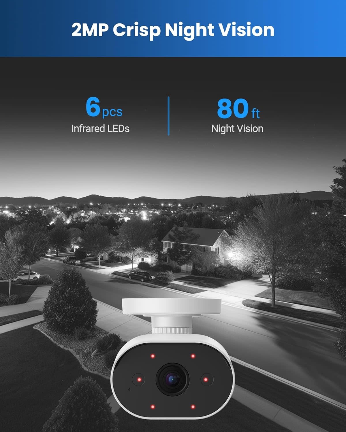 82U05-3032W4-US-V1 - ZOSI 8CH Home Security Camera System with Audio, AI Human Vehicle Detection, 4pcs 1080p Wired Cameras Outdoor Indoor, Night Vision, No Monthly Fees, H.265+ 8 Channel DVR with 500GB HDD for 24/7 Recording
