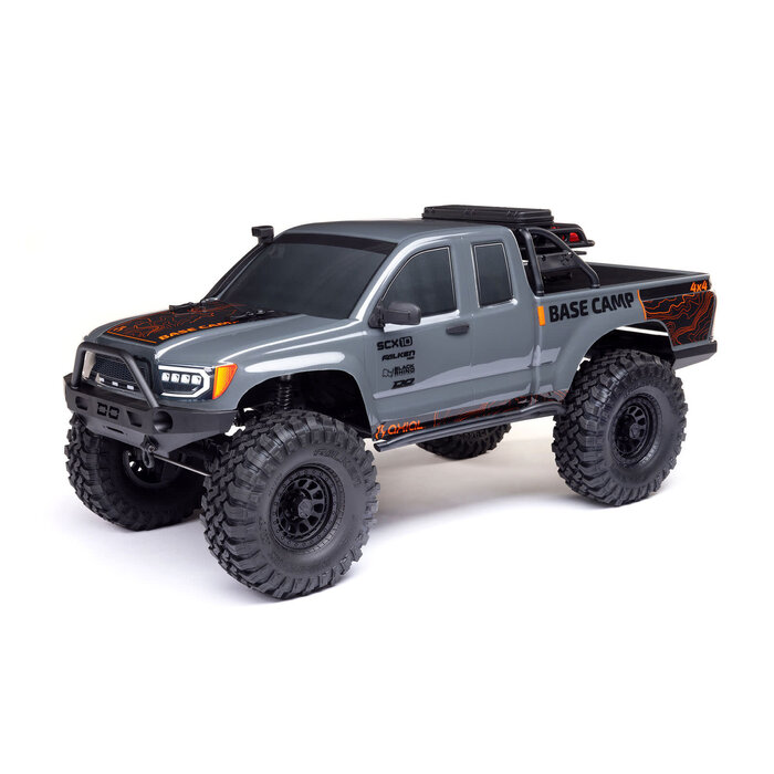 Axial AXI-1375T2 - Axial 1/10 SCX10 III Base Camp 4X4 RTR Brushed Rock Crawler, Gray