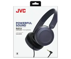 JVCHAS31MA - JVC® On-Ear Wired Headphones with Microphone  and 3.5mm Connection (Blue)
