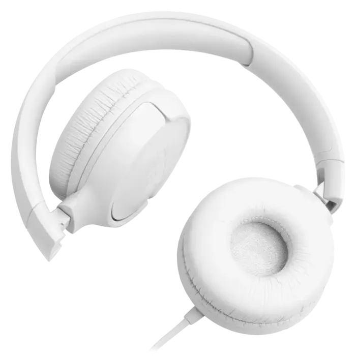 JBL JBLT520CWHTAM - JBL - Tune 520C On Ear Wired Headphones - White