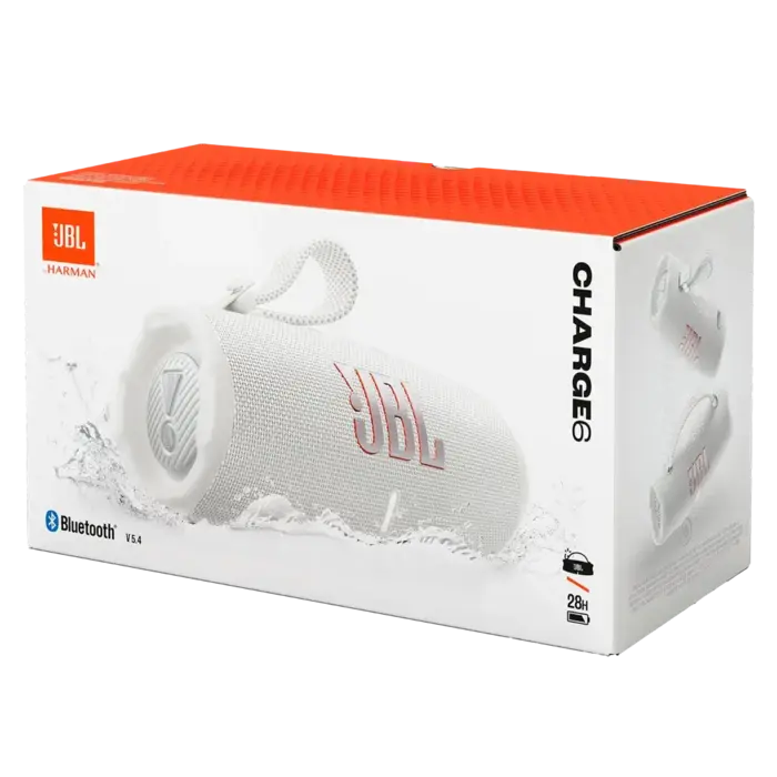JBL JBL - Charge 6 Waterproof Bluetooth Speaker - White