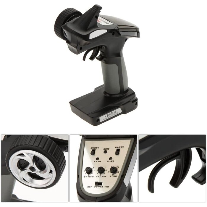 FS-GT2E - Flysky FS-GT2E AFHDS 2A 2.4ghz 2CH Radio System Transmitter for RC Car Boat with FS-A3 Receiver
