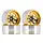 YQW-1004YE - INJORA Yellow 1.0" Stamped Steel -3.78mm Offset Wheels for Micro Crawlers (W1004)