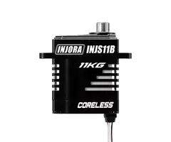 INJORA INJS11B - INJORA INJS11 INJS11B 11KG High Voltage Coreless Micro Servo for 1/24 SCX24, Bottom Wire Exit Servo