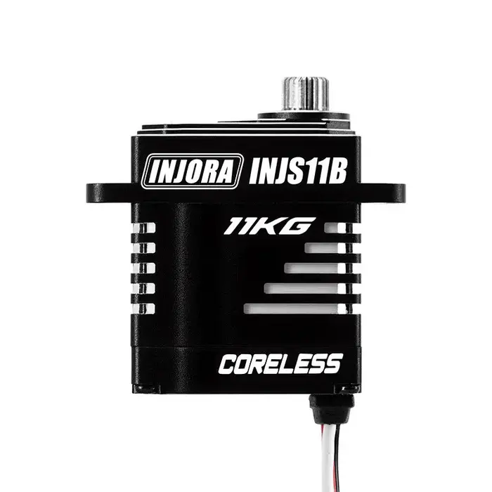 INJORA INJS11B - INJORA INJS11 INJS11B 11KG High Voltage Coreless Micro Servo for 1/24 SCX24, Bottom Wire Exit Servo