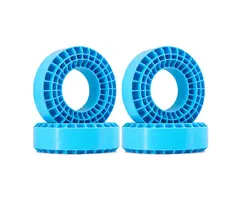 INJORA DGT-1907BL - INJORA 4pcs Blue (Soft) Silicone Rubber Inserts for 1.9" 108-110mm(4.35" OD) Tires (1907) 1/10 Scale
