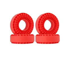 INJORA DGT-1906RD - INJORA 4pcs Red (Hard) Silicone Rubber Inserts for 1.9" 118-122mm (4.75" OD) Tires (1906)
