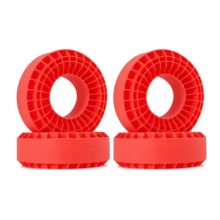 INJORA DGT-1906RD - INJORA 4pcs Red (Hard) Silicone Rubber Inserts for 1.9" 118-122mm (4.75" OD) Tires (1906)