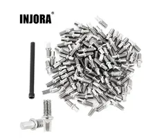 INJORA WH-24-100M3 - INJORA 100Pcs M3x6mm Stainless Steel Hub Screws for 1/10 RC Crawler Wheels