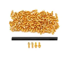 INJORA WH-20GD - INJORA 100pcs M1.4 Gold M1.4 12.9 Grade Beadlock Screws for 1.0" Wheels