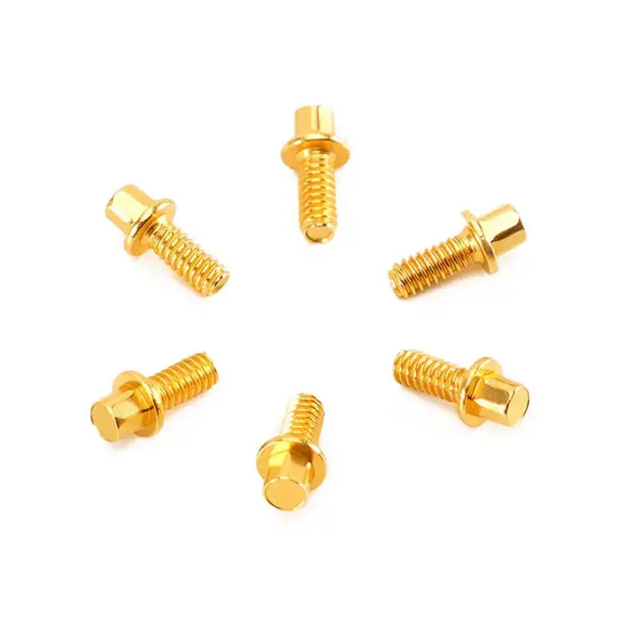 INJORA WH-20GD - INJORA 100pcs M1.4 Gold M1.4 12.9 Grade Beadlock Screws for 1.0" Wheels