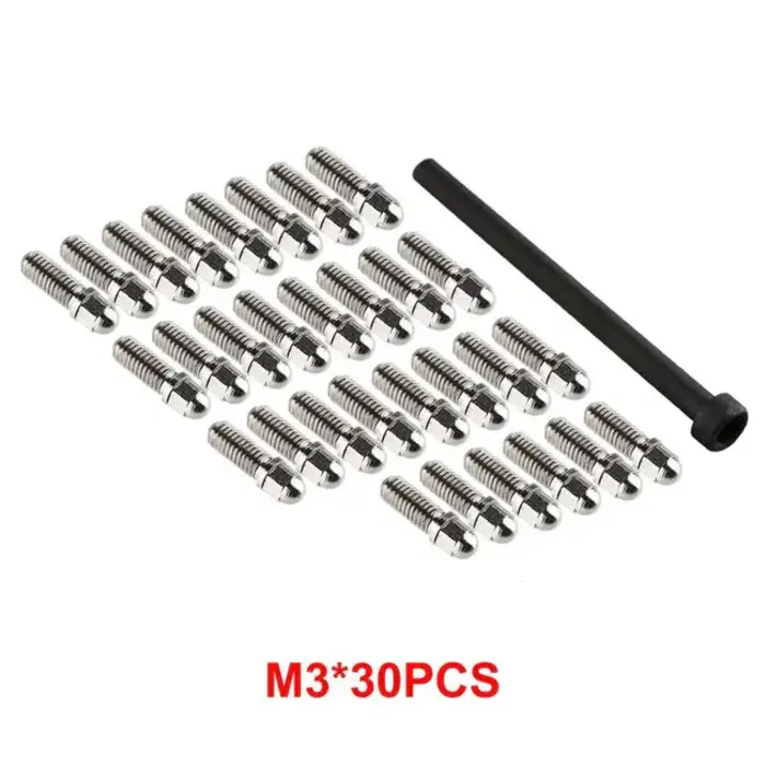 INJORA WH-09-M2.5 - INJORA 30pcs M2.5 Metal Screws for 1.9" 2.2" Wheel Rims
