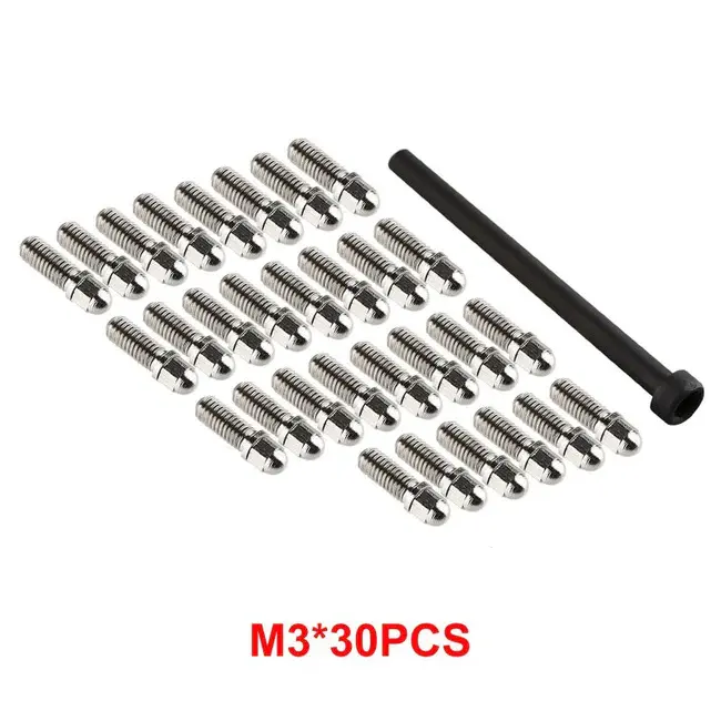 INJORA WH-09-M2.5 - INJORA 30pcs M2.5 Metal Screws for 1.9" 2.2" Wheel Rims