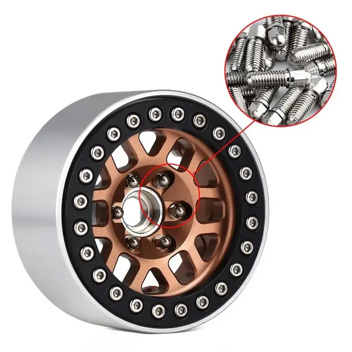INJORA WH-09-M2.5 - INJORA 30pcs M2.5 Metal Screws for 1.9" 2.2" Wheel Rims