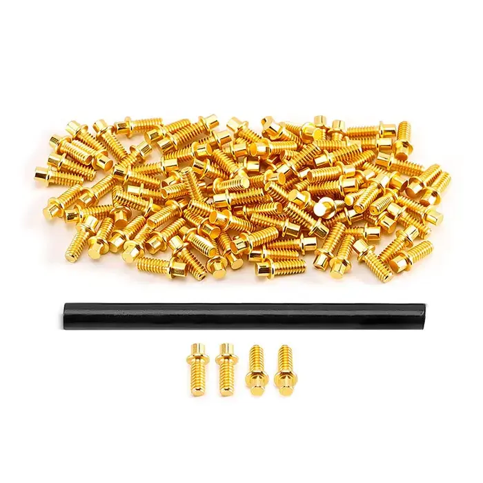 INJORA WH-21GD - Sale INJORA 100pcs M1.6 12.9 Grade Beadlock Screws for 1.3" Wheels