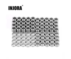 INJORA 4M-52 - INJORA 80pcs M2.5 Flat Stainless Steel Spacers Washers Shims for TRX4M Mods