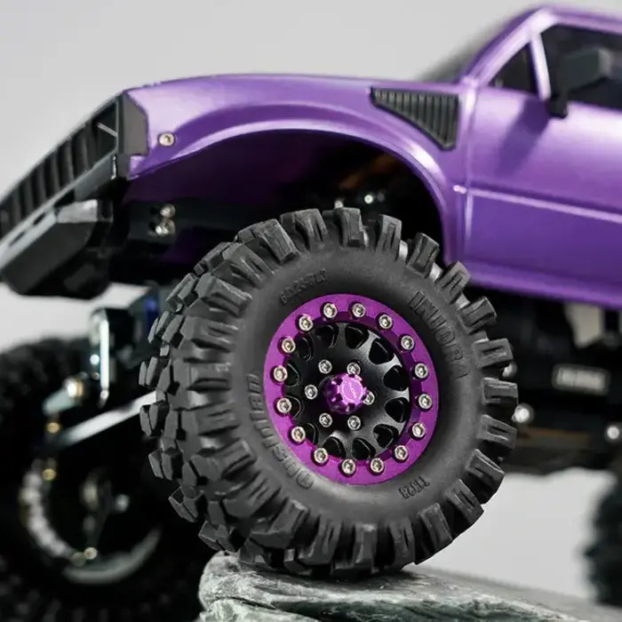 INJORA WH-28PU - INJORA Purple M2.5 Wheel Lock Nuts with Aluminum Cap for 1/18 TRX4M Ascent-18