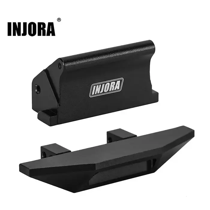INJORA ASC18-20 - INJORA Aluminum IR40-18 Front Bumper & Rear Mount for 1/18 Redcat Ascent-18 brushed