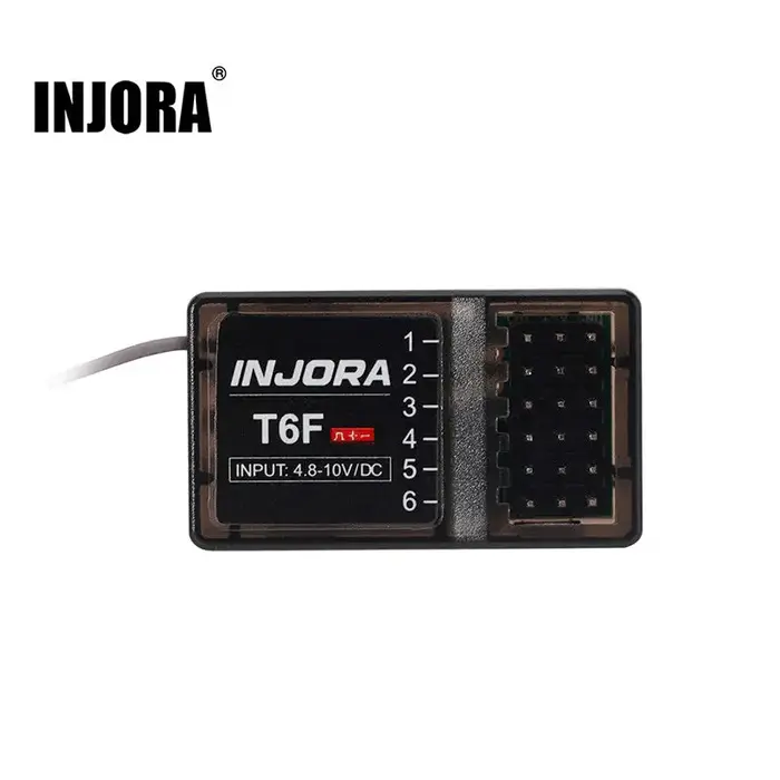 INJORA R-T6F - INJORA 6CH 2.4GHz Receiver for 1/24 1/18 1/10 RC Cars