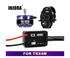 INJORA MBL32G2-INM17 - INJORA MBL32 G2 Waterproof Brushless ESC & 2204 Fat Viper Motor for 1/18 TRX4M Upgrade