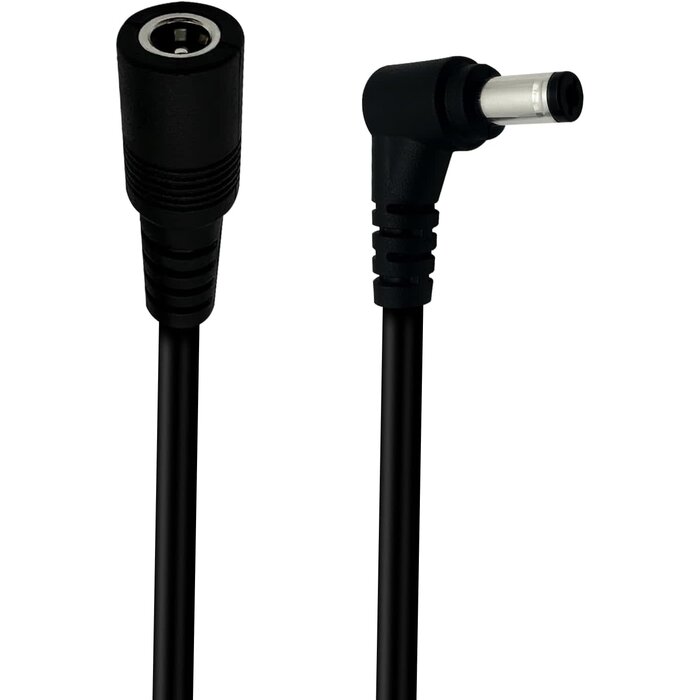 W5521-0.75-0.5M - IMIYORE DC Extension Cable 5.5x2.1mm DC Connector 1.6FT Male to Female DC5521 Connector for Low-Voltage DC Devices Such as Security Cameras, Routers, and LED Strip Lights