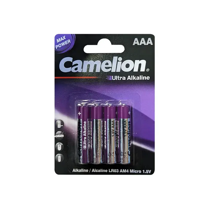 Camelion LR03-BP4UT - Camelion AAA Ultra Alkaline Batteries Blister 4Pk