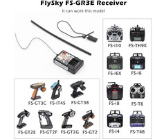 FS-GR3E - WOAEIUOS Flysky Receiver AFHDS Long Range 3CH 2.4GHz Surface Receiver for FS-GT2 FS-GT2B FS-GT3B FS-GT3C FS-IT4S Transmitter RC Car Boat