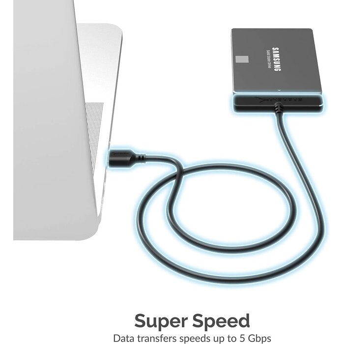BENFEI SATA to USB Cable, 2in1 USB-C/USB 3.0 to SATA III Hard Driver Adapter
