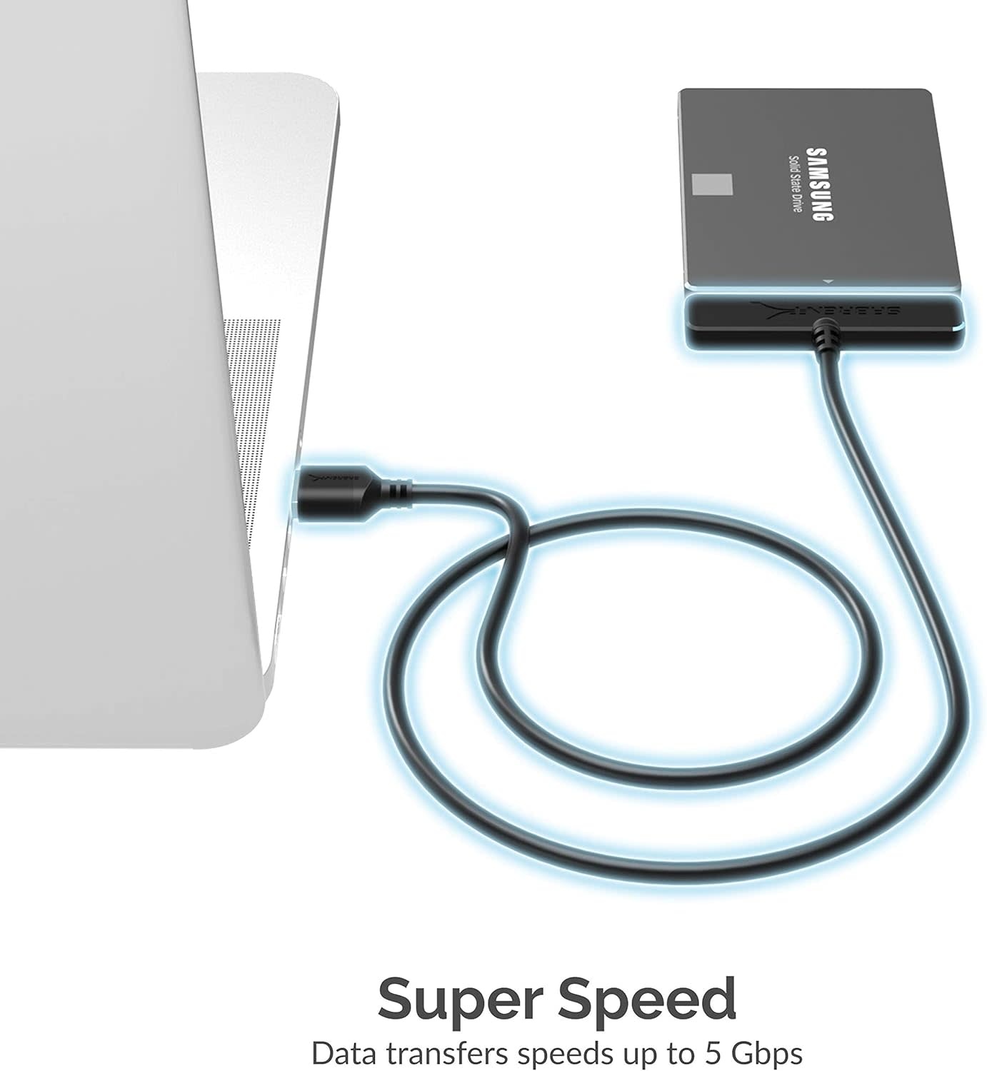 BENFEI SATA to USB Cable, 2in1 USB-C/USB 3.0 to SATA III Hard Driver Adapter