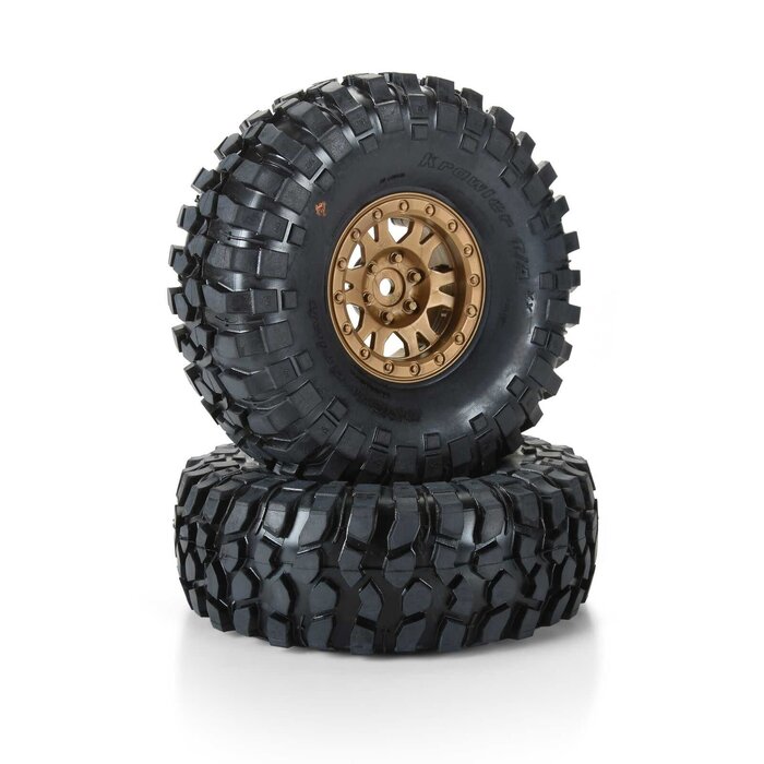 Pro-Line Racing PRO1013615 - Pro-Line Racing 1/10 Limited Edition BFG Krawler T/A KX G8 1.9" Crawler Tires Mounted 12mm Bronze Impulse (2)