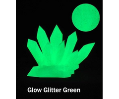 EPELAY-PLA-GLW-GLTR-GRN - Epelay Glow Glitter Green PLA 3D Printer Filament 1.75mm, .25kg Spool, Galaxy Chameleon Color-Changing Filament, Light-Reactive Effect, Accuracy +/- 0.02 mm, Fits Most FDM Printers