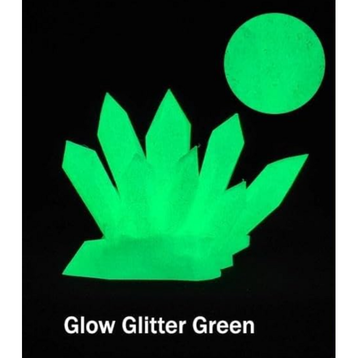 EPELAY-PLA-GLW-GLTR-GRN - Epelay Glow Glitter Green PLA 3D Printer Filament 1.75mm, .25kg Spool, Galaxy Chameleon Color-Changing Filament, Light-Reactive Effect, Accuracy +/- 0.02 mm, Fits Most FDM Printers