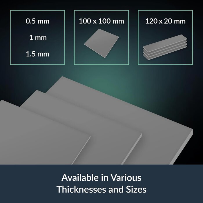 ACTPD00063A - ARCTIC TP-4 Thermal Pad: Premium Performance Thermal Pad, 100x100x1.0 mm (Stackable up to 2.0 mm Without Loss of Performance), High Performance, Very Soft, Gap Filler, Bridging of Unevenness