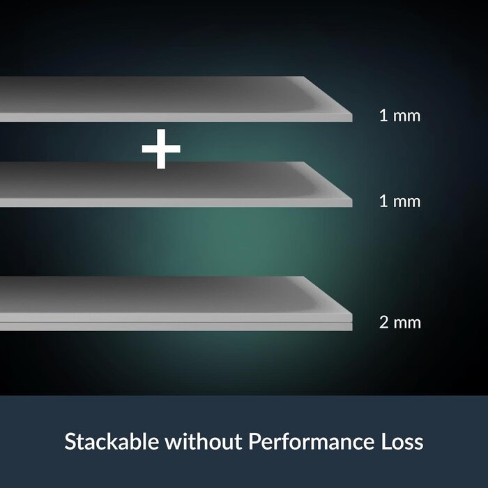 ACTPD00063A - ARCTIC TP-4 Thermal Pad: Premium Performance Thermal Pad, 100x100x1.0 mm (Stackable up to 2.0 mm Without Loss of Performance), High Performance, Very Soft, Gap Filler, Bridging of Unevenness