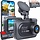 ROVE-R2-4K-DUAL - ROVE R2-4K DUAL Dash Cam Front and Rear, STARVIS 2 Sensor, FREE 128GB Card Included, 5G WiFi - up to 20MB/s Fastest Download Speed with App, 4K 2160P/FHD Dash Camera for Cars, 3" IPS, 24H Parking Mode