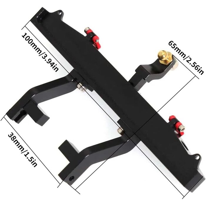 1/18-DEF-BUMPER - GLOBACT Metal Bumper Set with Winch for TRX4M Defender 1/18 RC Crawler Upgrade Parts