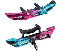 1/18-BRNC-BMPR-SPLSH - TCRC Splash Anodizing Aluminum Front and Rear Bumpers Set for TRX4M Bronco 1/18 RC Crawler Car Upgrade Parts
