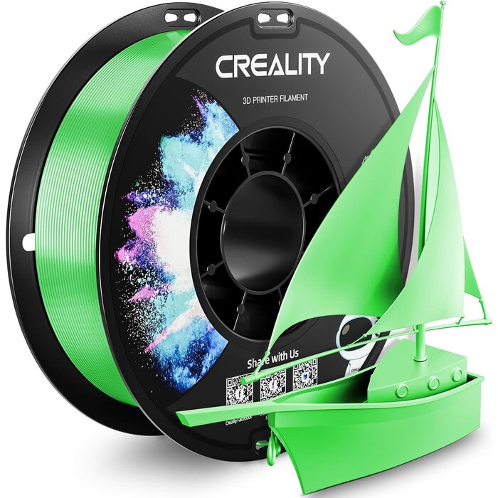 Creality CR-PETG-GRN - CREALITY Green PETG 3D Printer Filament 1.75mm, 1kg (2.2lb) Neatly Wound Spool, Dimensional Accuracy ±0.03mm, 2025 Latest Batch, Fit for Ender, Bambu Lab, Anycubic, ELEGOO FDM Printers