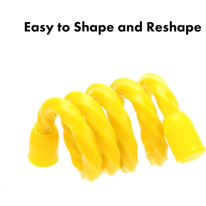 23-CBT-6 - GESIPOR 10pcs 6-Inch Silicone Cable Ties - Reusable Twist Ties Bendable Steel-Core Rubber Cable Ties for Bundling and Holding, All Purpose Cord Tie for Indoor and Outdoor (5 Colors)