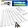 CORD-KIT-116IN - YesBes 116in Cord Hider Kit, Cord Covers for Wires on Wall, Paintable Cable Raceway, Cord Hider for Wall Mount tv, tv Cable Hider Wall kit, Wire Covers for Cords, W0.96in X H0.57in, White