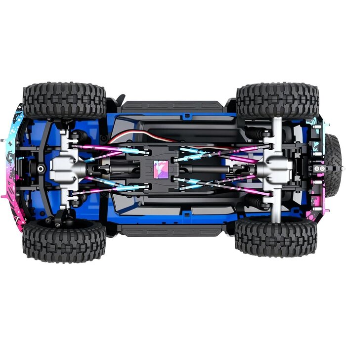 1/18-BRNC-LINKS-SPLSH - TCRC Splash Anodizing Aluminum High Clearance Chassis Links Set for 1/18 TRX4M Defender Bronco Crawler Truck