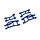 10725-BLUE - Blue WideMaxx Front Upper & Lower HD Suspension Arms, Mini Maxx & Mini XRT