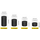 M1998-25PCS - Mardatt 25 Peices Black Round Aluminum Spacer, 3.1x6mm(ID×OD) Black Aluminum Standoff Column Spacer, Length 2.5/3/6/10mm Thickness Aluminum Spacer for M3 Screws Bolts