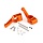 1952T - Orange Aluminum Axle Carriers (L&R)